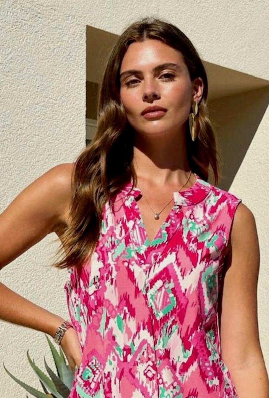 Dear Scarlett - Santa Fe Sunset Top - Large